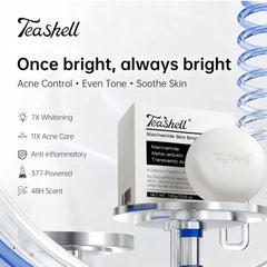 Teashell Niacinamide Skin Brightening Soap – 100g × 3PCS COMBO