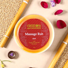 Creations Spa Essentials Massage Rub Zest With Virgin Coconut Oil And Beeswax – 50g