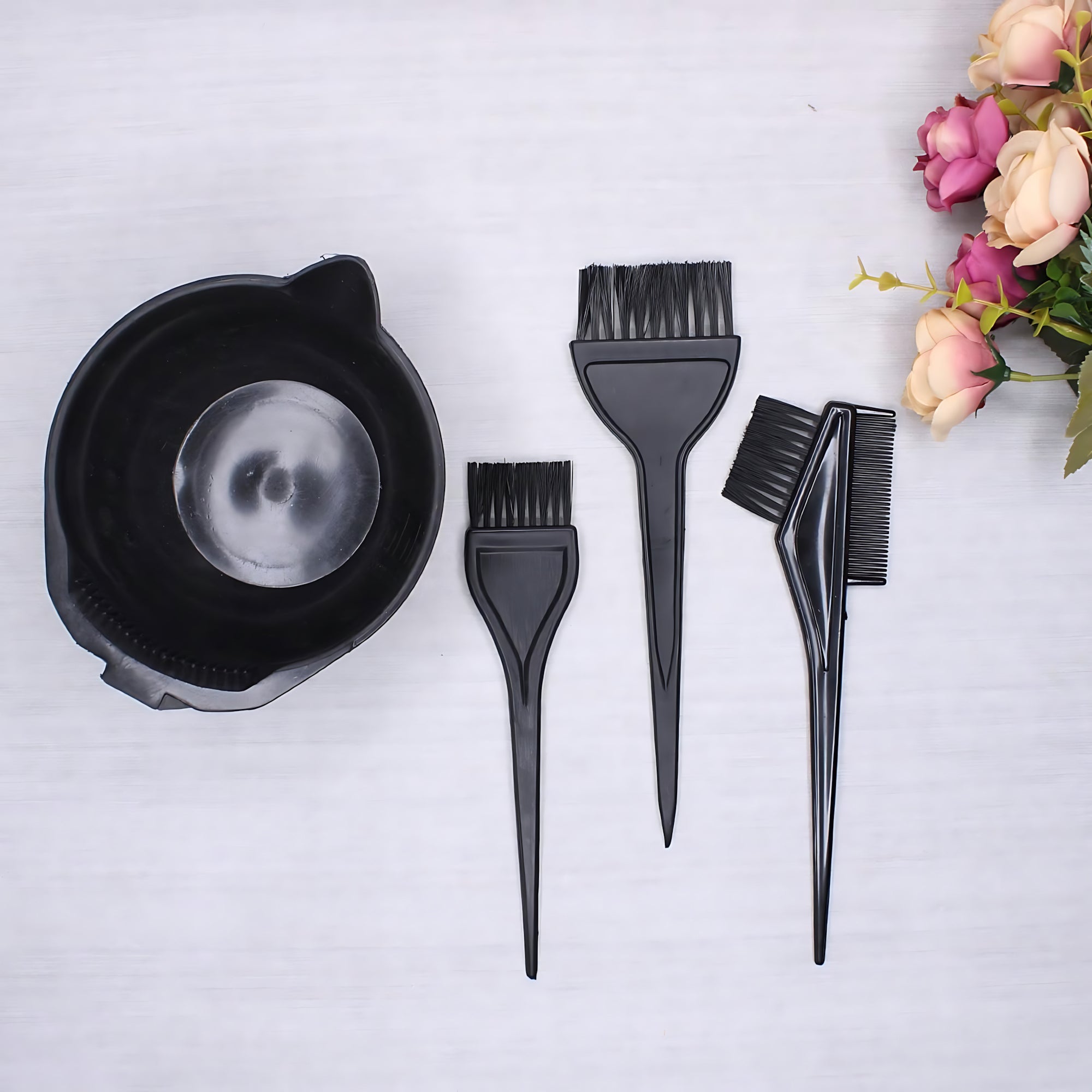 Ysfashua 4-Piece Hair Dye Brush Kit – Professional Hair Coloring Tools