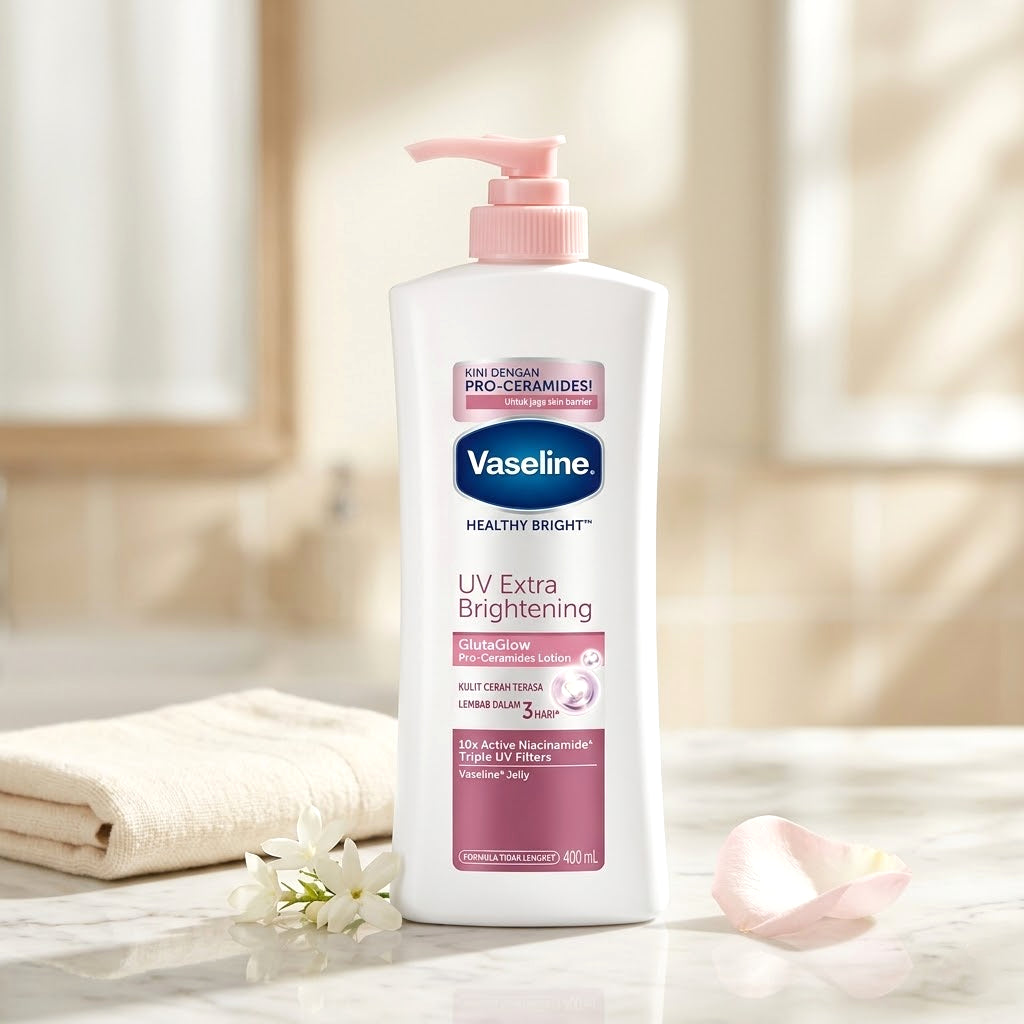 Vaseline Healthy Bright UV Extra Brightening GlutaGlow Lotion – 400ml