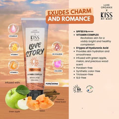 Luxe Organix x Kiss My Body Love Story Perfume Lotion SPF50 PA+++ (200g)