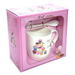 MAKE A WISH Ceramic Mug Gift Set With Gift Wrap Free