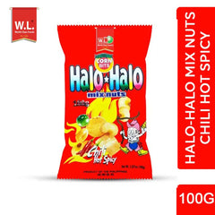 Corn Bits Halo-Halo Mix Nuts – Chili Hot Spicy Flavor  | 100g Snack Pack