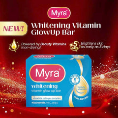 Myra Whitening Vitamin Glow Up Bar – 90g × 3 Bars