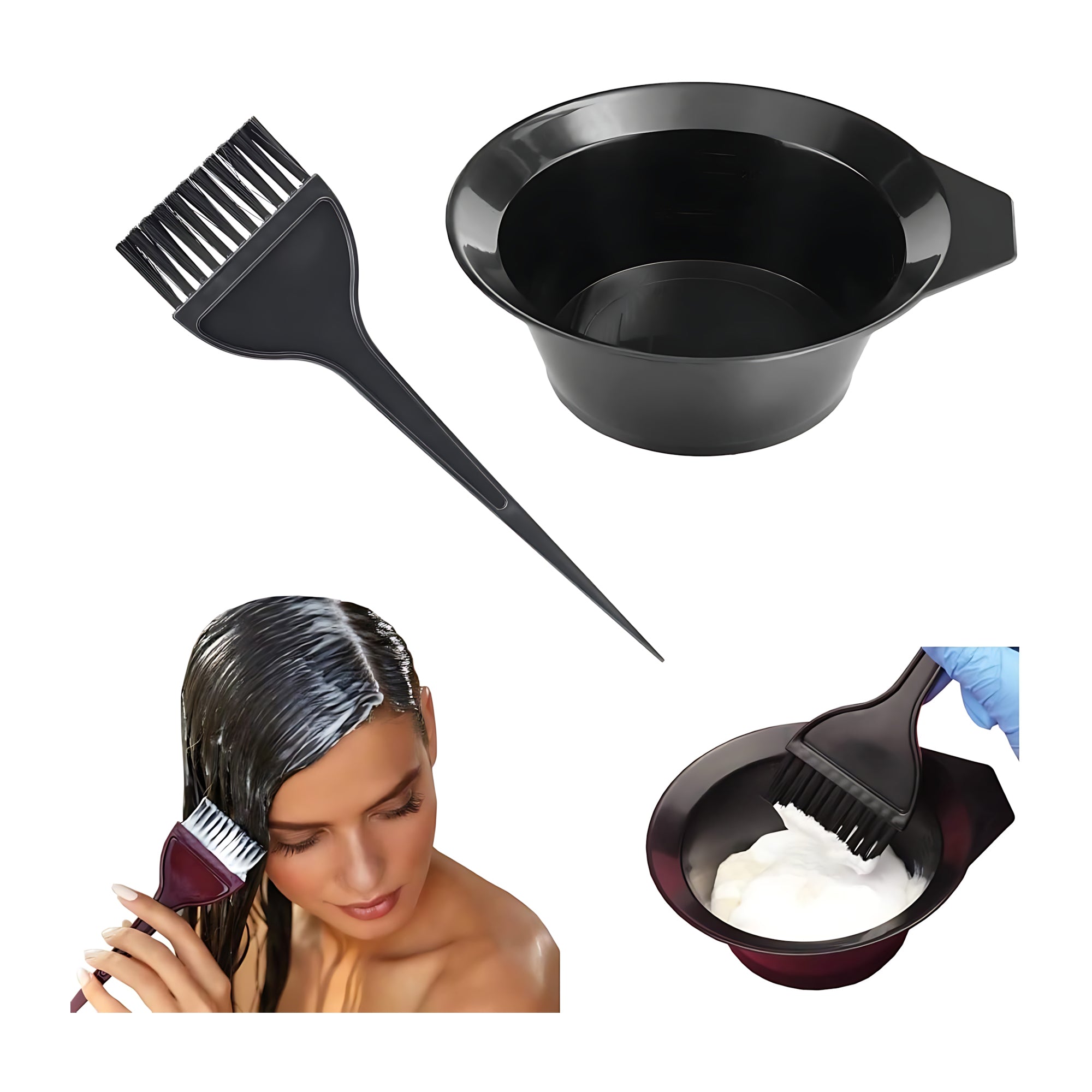 Ysfashua 4-Piece Hair Dye Brush Kit – Professional Hair Coloring Tools