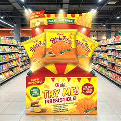 Oishi Potato Fries Cheese (Baked Not Fried) - 50g (3 PCS COMBO PACK)