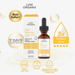 Luxe Organix Age Reverse Collagen Glow Serum – 30ml