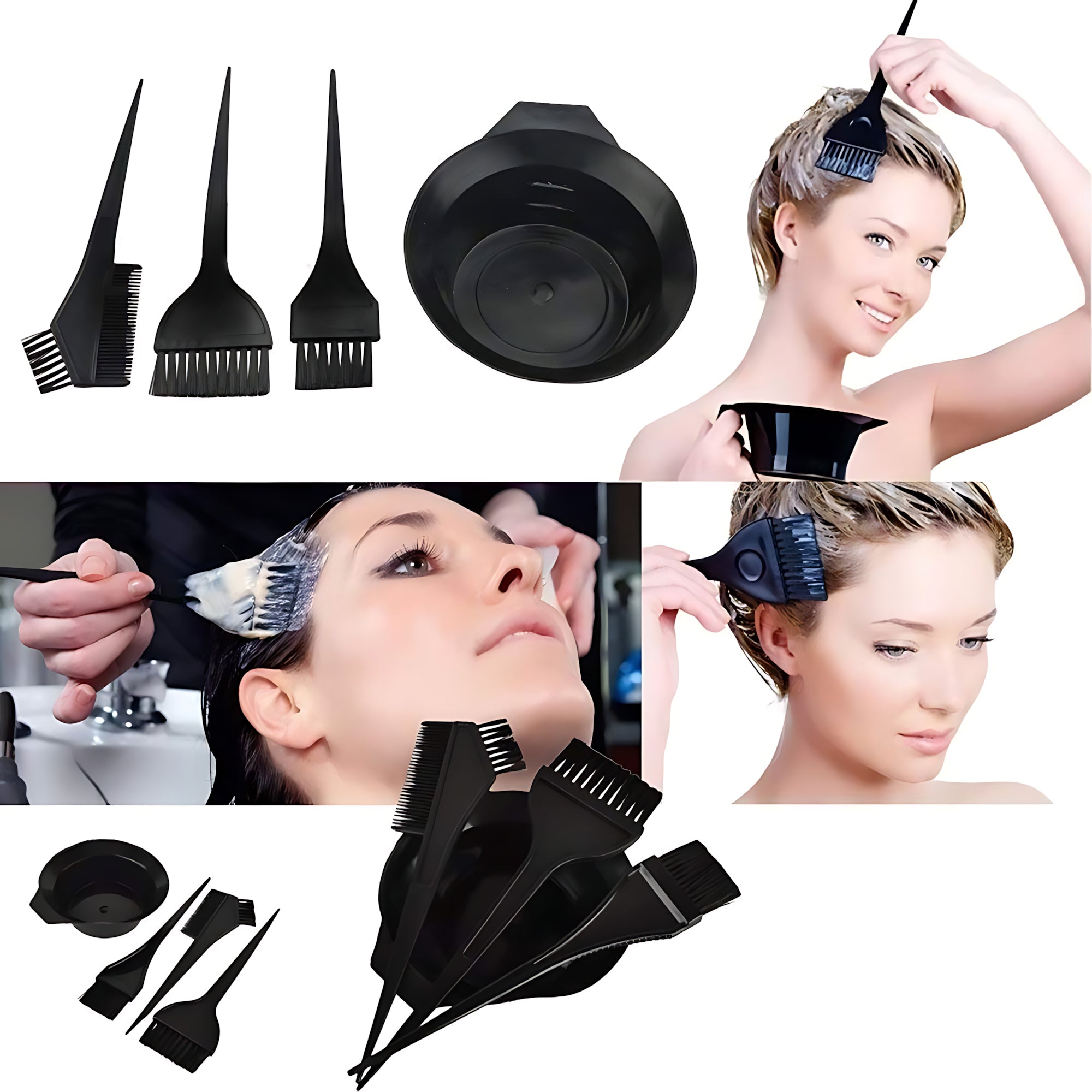 Ysfashua 4-Piece Hair Dye Brush Kit – Professional Hair Coloring Tools