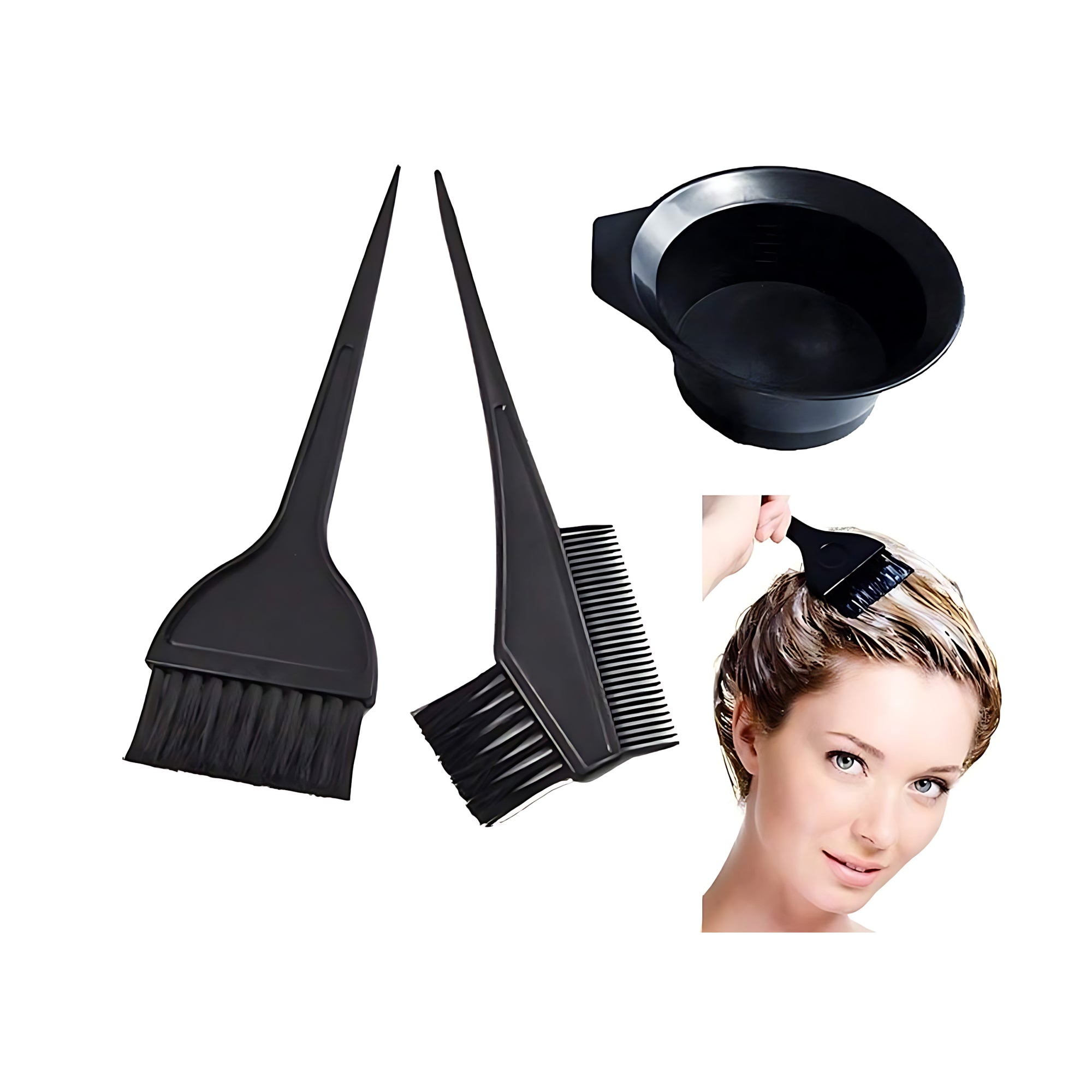 Ysfashua 4-Piece Hair Dye Brush Kit – Professional Hair Coloring Tools