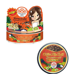 888 Total White Body Scrub – Coffee Mix Fruit (250g)
