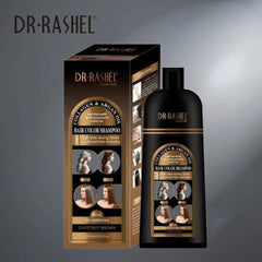 Dr. Rashel Collagen & Argan Oil Hair Color Shampoo – Chestnut Brown (400ml)