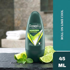 Rexona Men Natural Fresh Lime Cool Roll-On Deodorant – 45ml