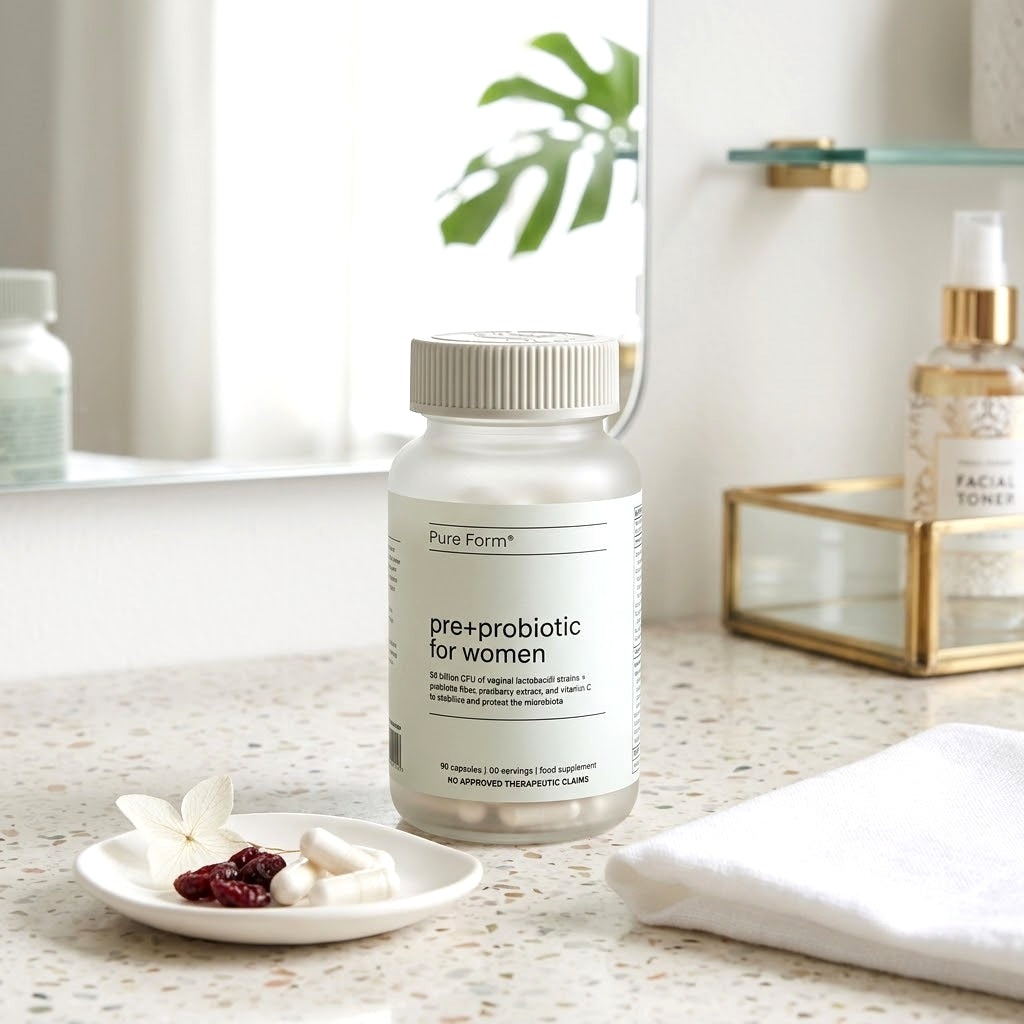 Pure Form Pre+Probiotic for Women – 90 Vegan Capsules