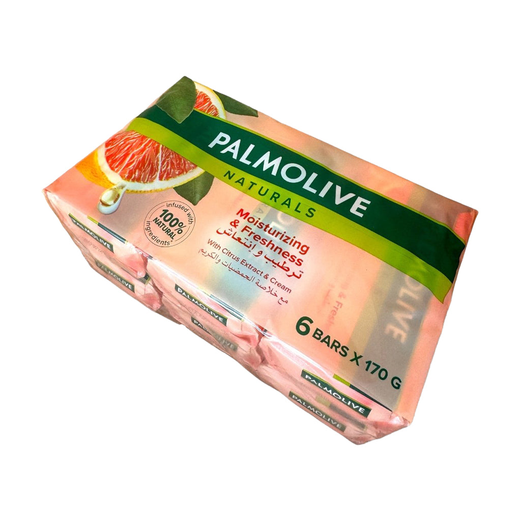 Palmolive Naturals Moisturizing & Freshness Soap – 170g (Pack of 6)