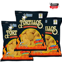 Granny Goose Tortillos Chili Flavoured Corn Snack 100gm - Combo Offer
