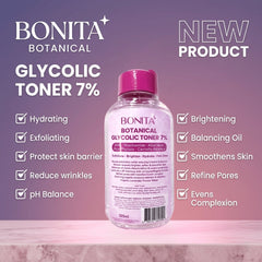 Bonita Botanical Glycolic Toner 7% – 125ml