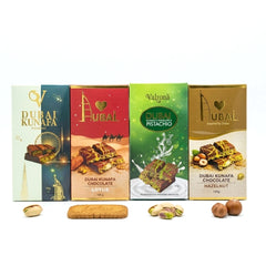 Dubai Kunafa Chocolate Bars – 100g × 1 pc assorted option