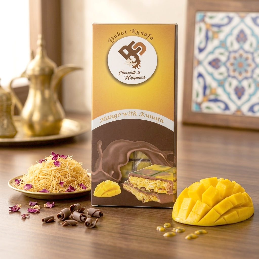 BCC Mango With Kunafa Chocolate – 100g