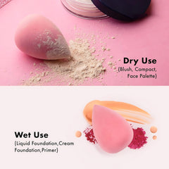 Makeup Blending Sponges Set of 7 in a Jar – Smooth & Flawless Finish