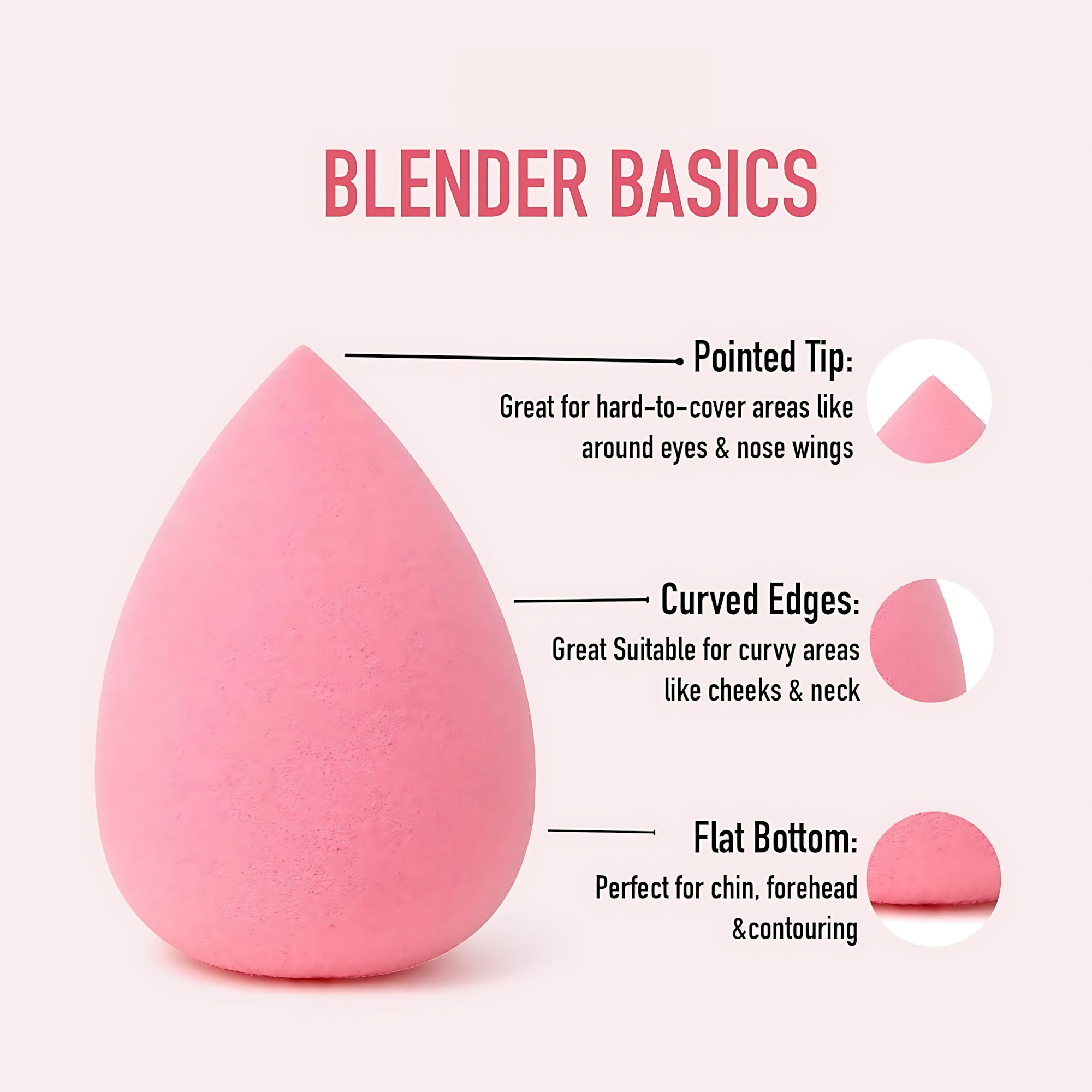 Makeup Blending Sponges Set of 7 in a Jar – Smooth & Flawless Finish