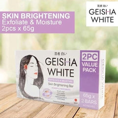 Geisha White Glow Exfoliate & Moisture Kojic Bar – 2 x 65g Value Pack