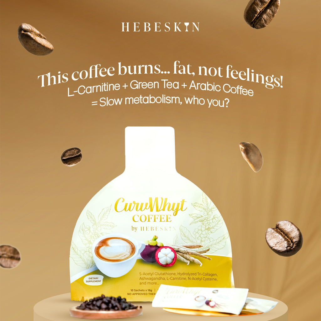 Hebeskin CurvWhyt Coffee – Beauty & Wellness Coffee Blend (10 Sachets x 18g)