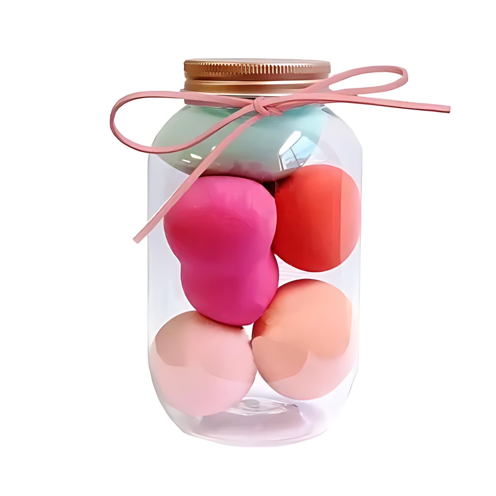 Makeup Blending Sponges Set of 7 in a Jar – Smooth & Flawless Finish