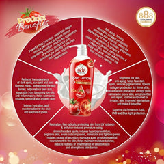 888 Total White Bright Glow Aura Body Lotion SPF50+ (500ml)