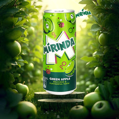 Mirinda Green Apple Carbonated Soft Drink – 330ml Can