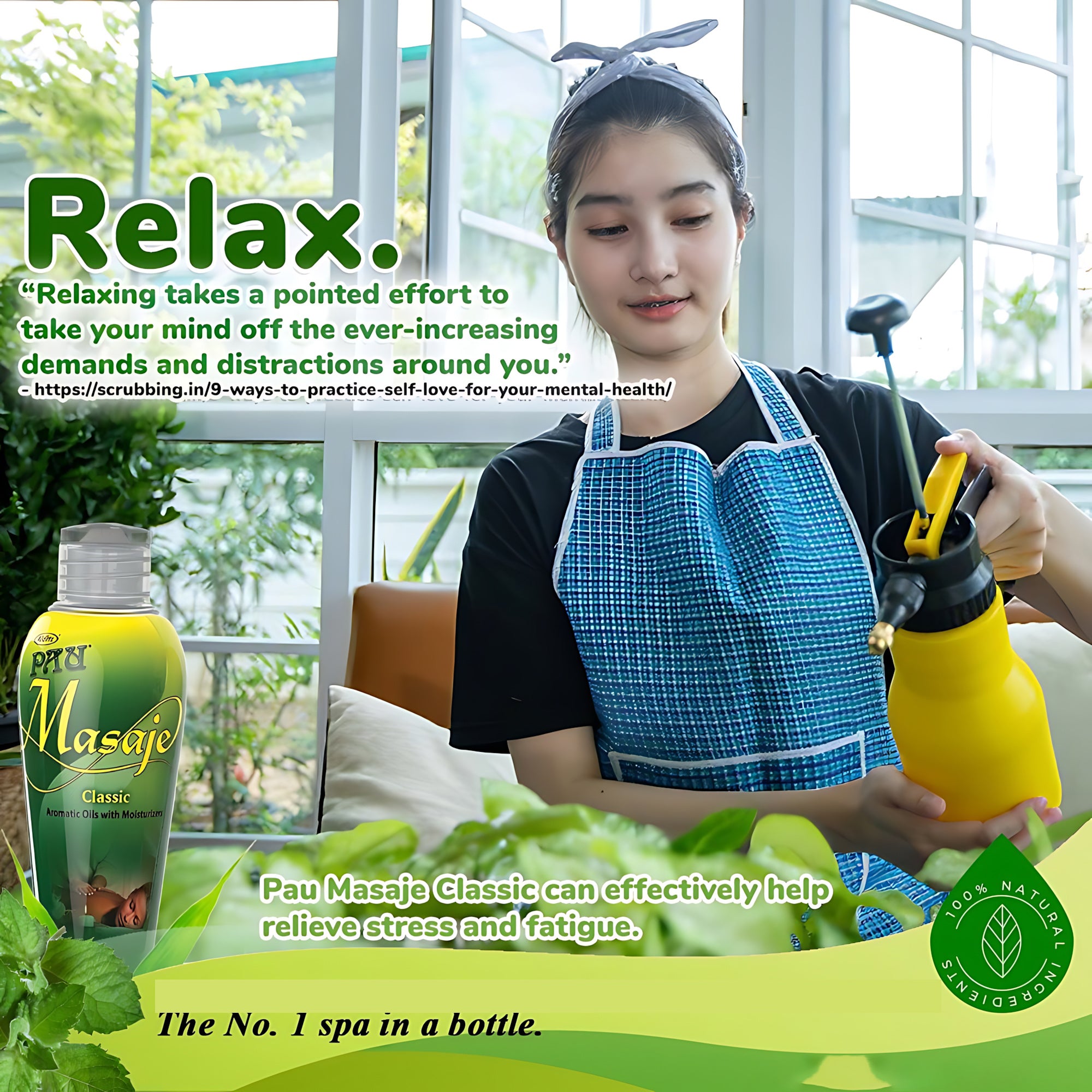 Aldritz Pau Masaje Classic Herbal Massage Oil – 60ml