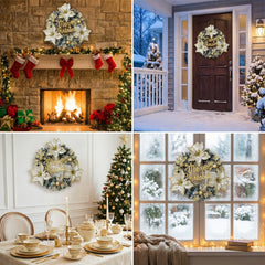 Christmas Wreath – Elegant Floral Holiday Door Decor | Indoor & Outdoor