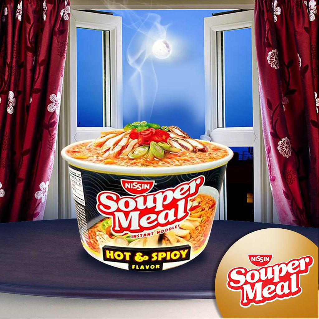 Nissin Souper Meal Instant Noodles – Hot & Spicy Flavor (85g)