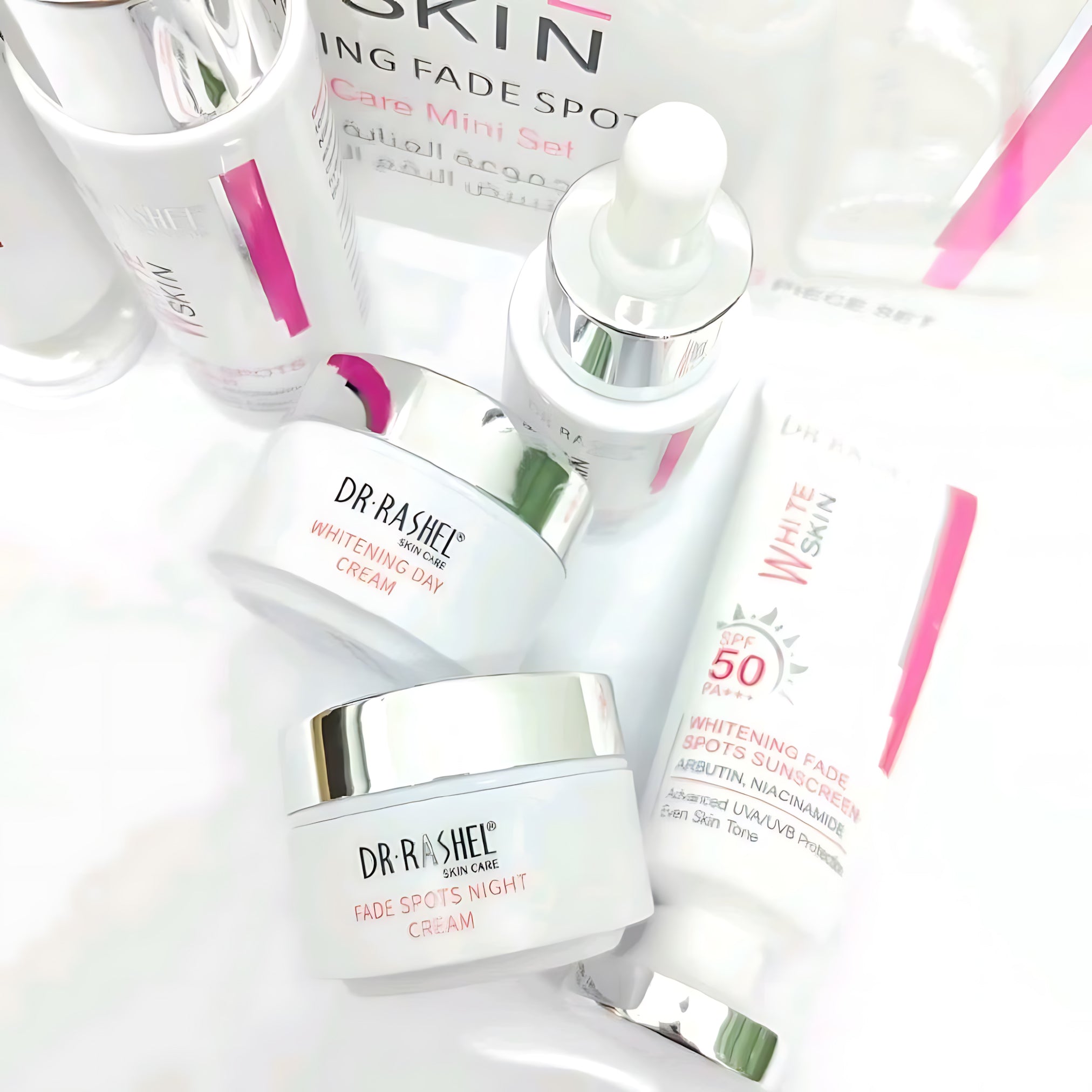 Dr. Rashel Whitening Fade Spots Skin Care Mini Set of 6 – Brightening & Dark Spot Care
