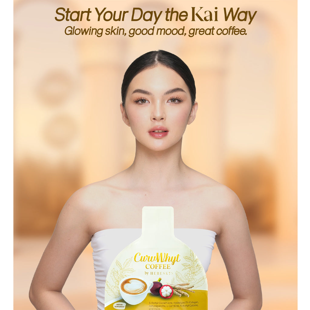 Hebeskin CurvWhyt Coffee – Beauty & Wellness Coffee Blend (10 Sachets x 18g)