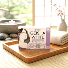 Geisha White Glow Exfoliate & Moisture Kojic Bar – 2 x 65g Value Pack