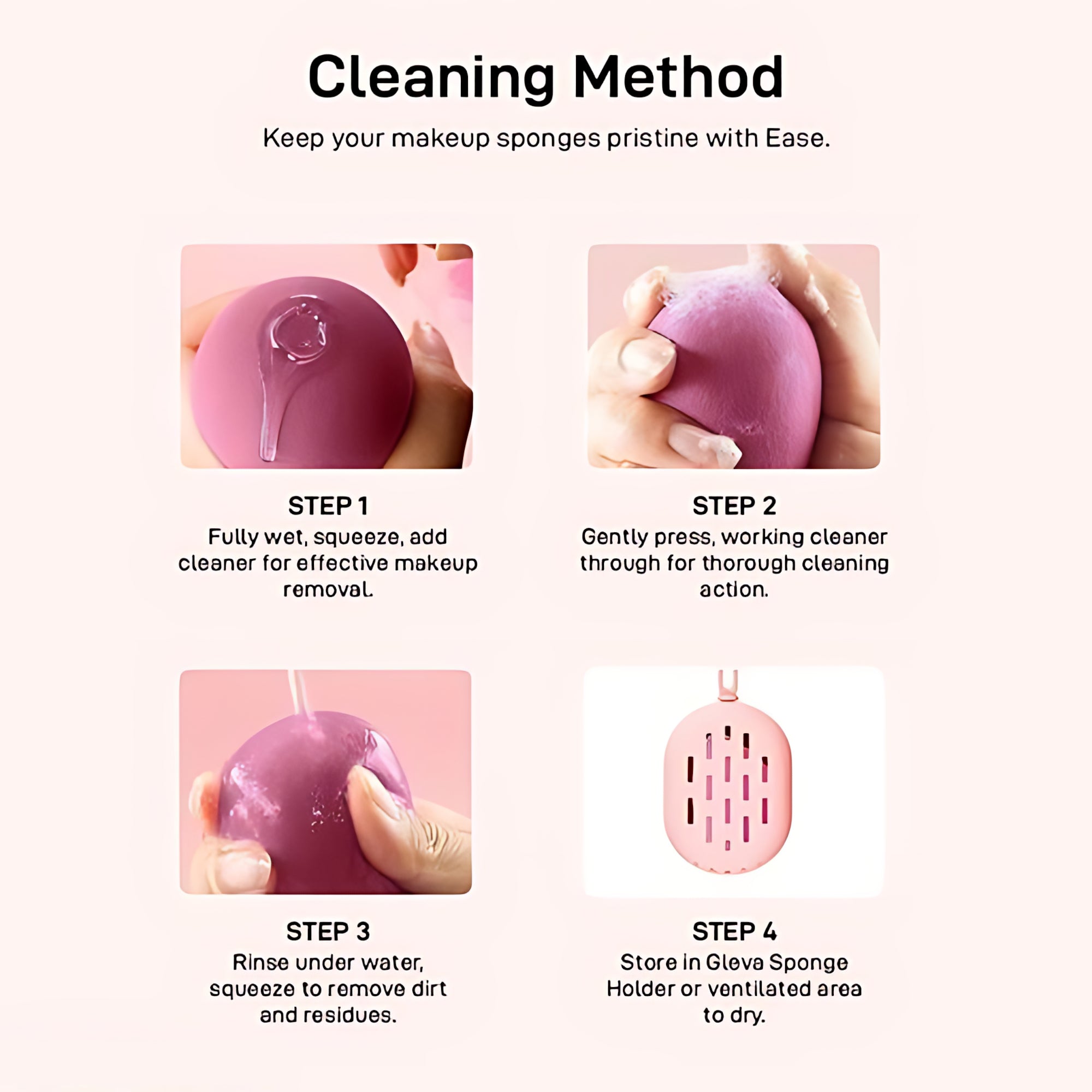 Makeup Blending Sponges Set of 7 in a Jar – Smooth & Flawless Finish