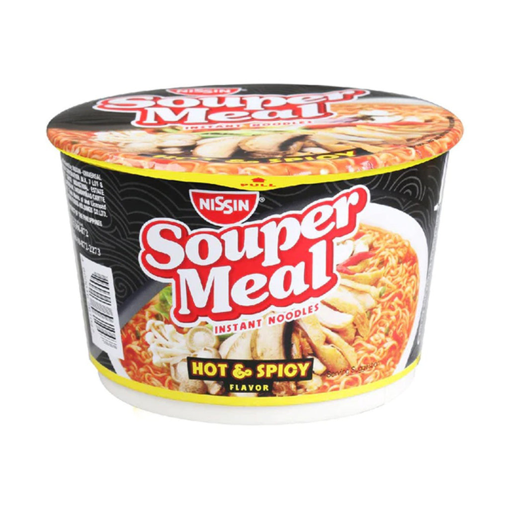 Nissin Souper Meal Instant Noodles – Hot & Spicy Flavor (85g)