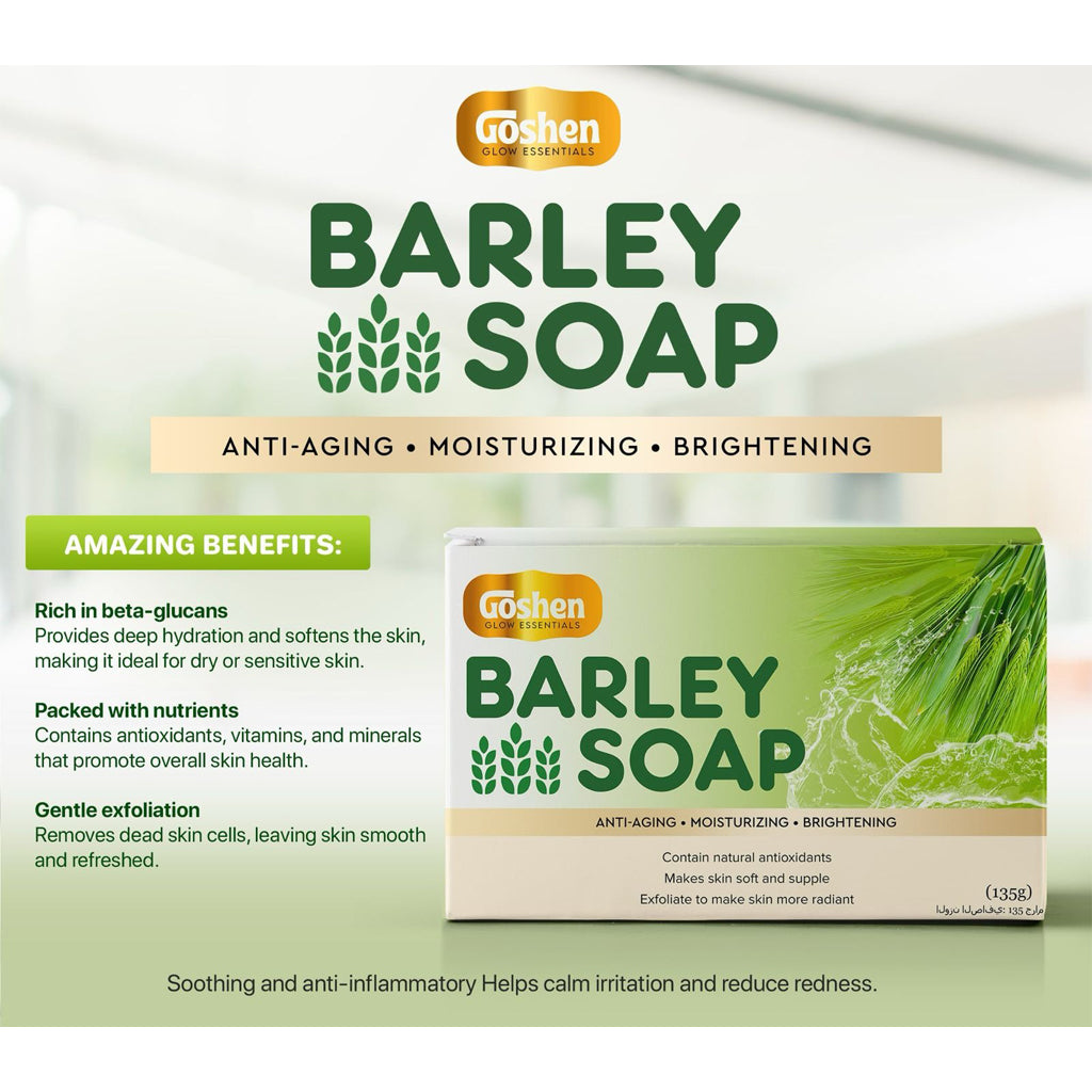 Goshen Glow Essentials Barley Soap - 135g