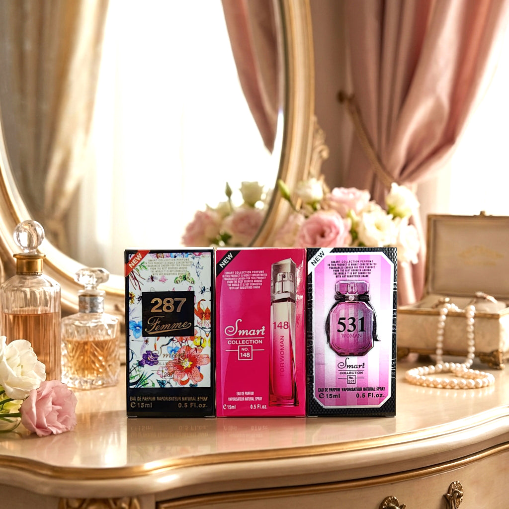 Smart Collection Women’s Perfume Trio – 3Pcs Combo (15ml Each)