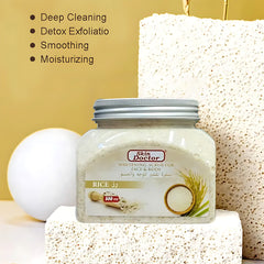 Skin Doctor Whitening Scrub for Face & Body – Rice (500ml)