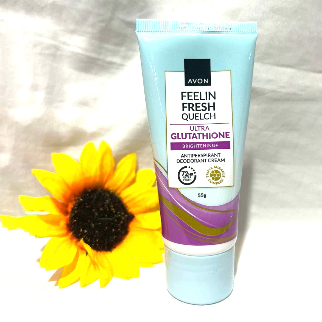 Avon Feelin Fresh Ultra Glutathione Anti-Perspirant Deo Cream - 55g (1 Sige Mart UAE Avon Feelin Fresh Ultra Glutathione Anti-Perspirant Deo Cream - 55g (1 Sige Mart UAE