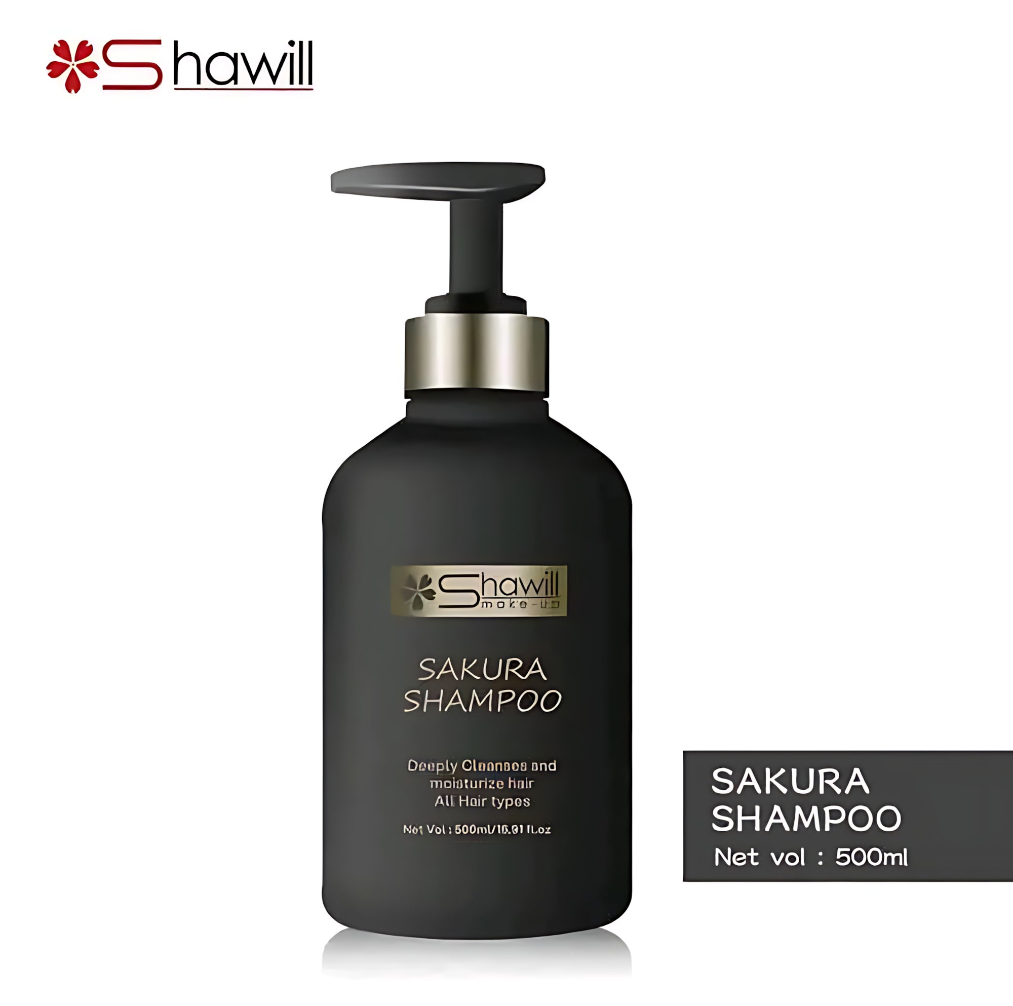 Shawill Sakura Shampoo – Deep Cleansing & Moisturizing for All Hair Types (500ml)