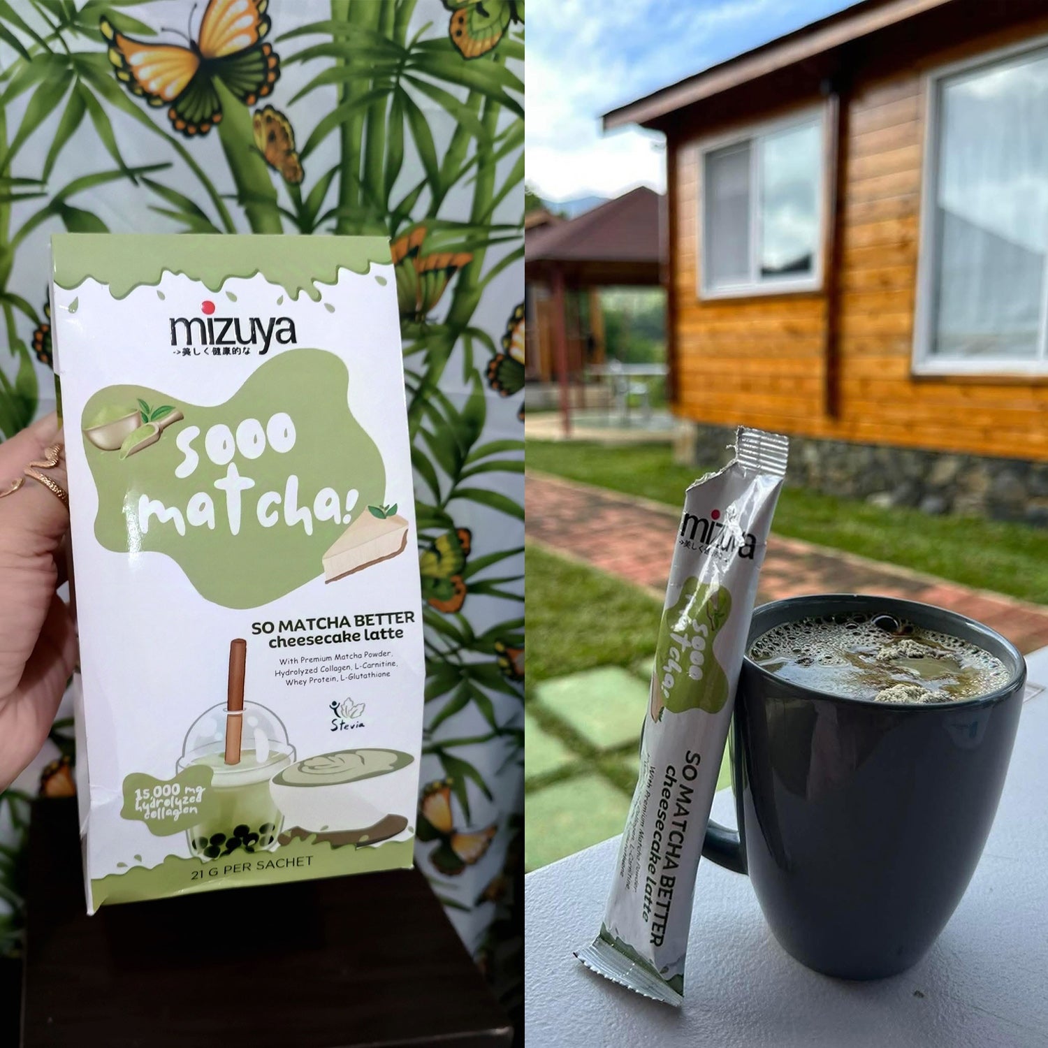 Mizuya Sooo Matcha Better Cheesecake Latte - 21g × 10 Sachets