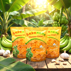 Sabanana Banana Chips – Roasted Garlic Flavor 100g (3 Pcs Combo)