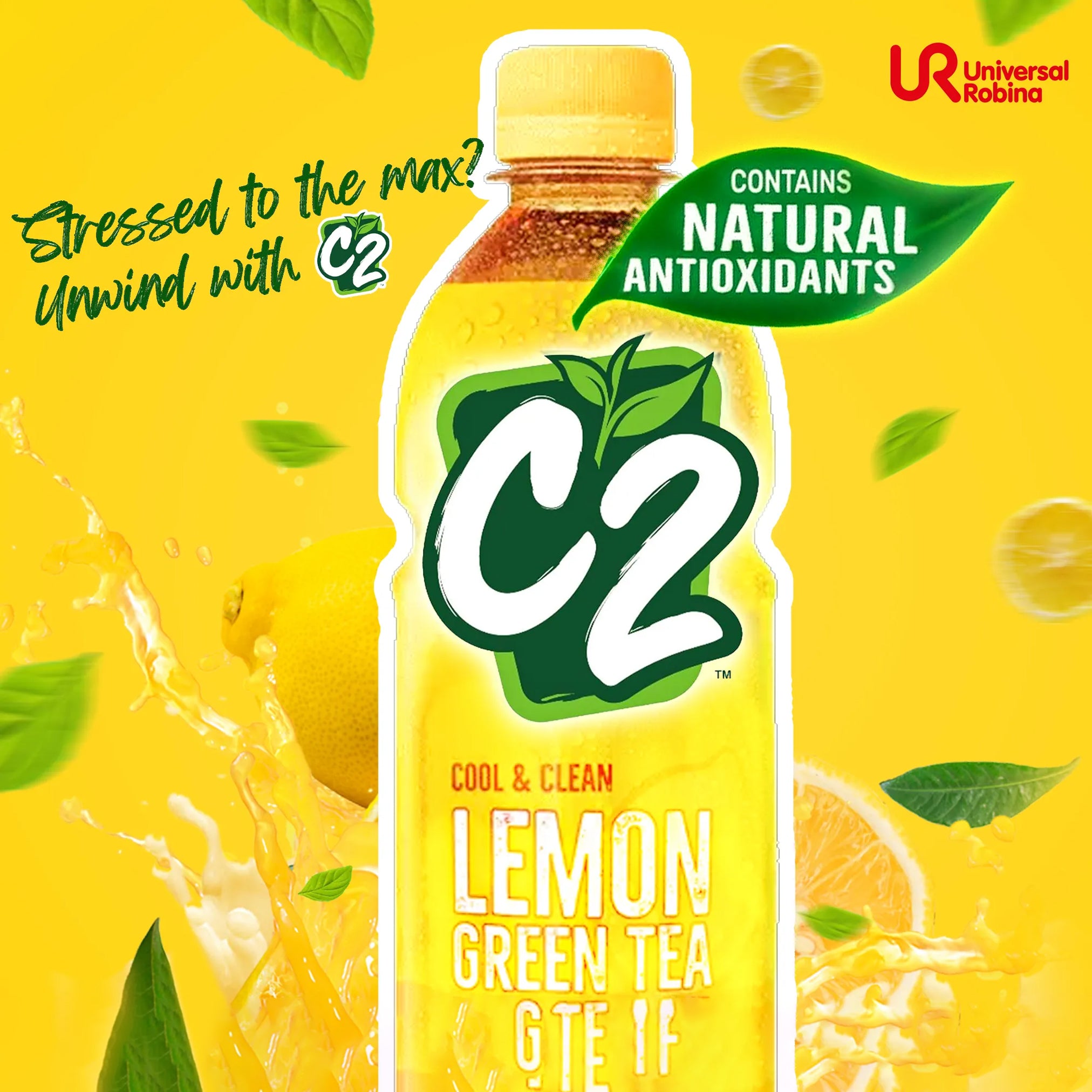 C2 Lemon Tea C2 Lemon Green Tea 355ml × 3 (Combo Pack) – Sige Mart UAE