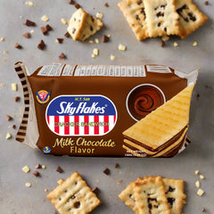 M.Y. San SkyFlakes Cracker Sandwich – Milk Chocolate (150g)