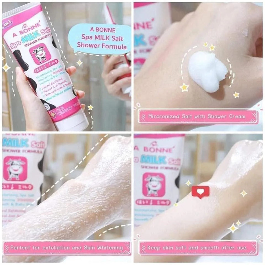 A Bonne Spa Milk Salt Shower 2-in-1 Formula – 350g