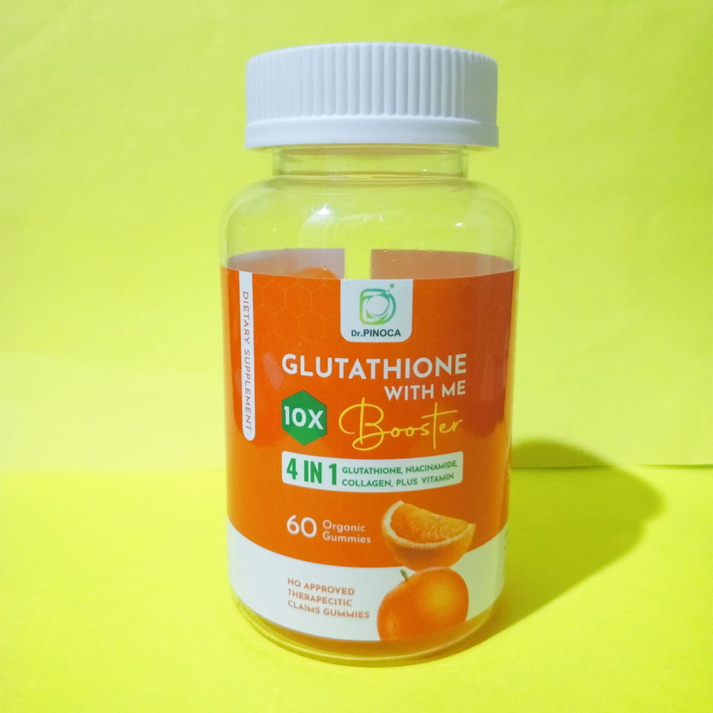 Dr. Pinoca Glutathione With Me 10X Booster  - 60 Organic Gummies
