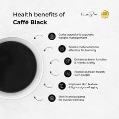 Luxe Slim Caffe Black - 210g (21g x 10 sachets)