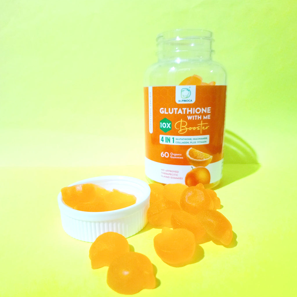 Dr. Pinoca Glutathione With Me 10X Booster  - 60 Organic Gummies